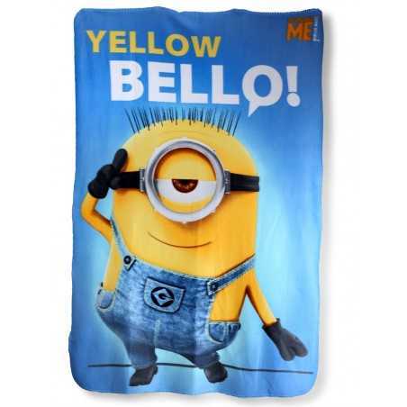Polar plaid Minions - 720-148 - vente-grossiste.fr