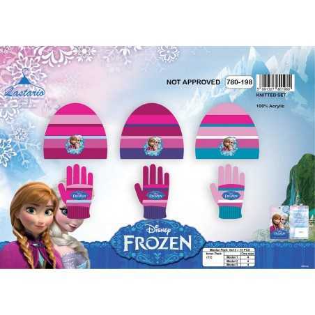 Set 2 pezzi Frozen Disney cappello e guanti La regina delle nevi - ...