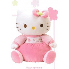 peluche hello kitty housse pyjama 40cm - vente grossiste.fr