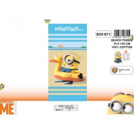 Drap de plage ou drap de bain Minions - 820-811