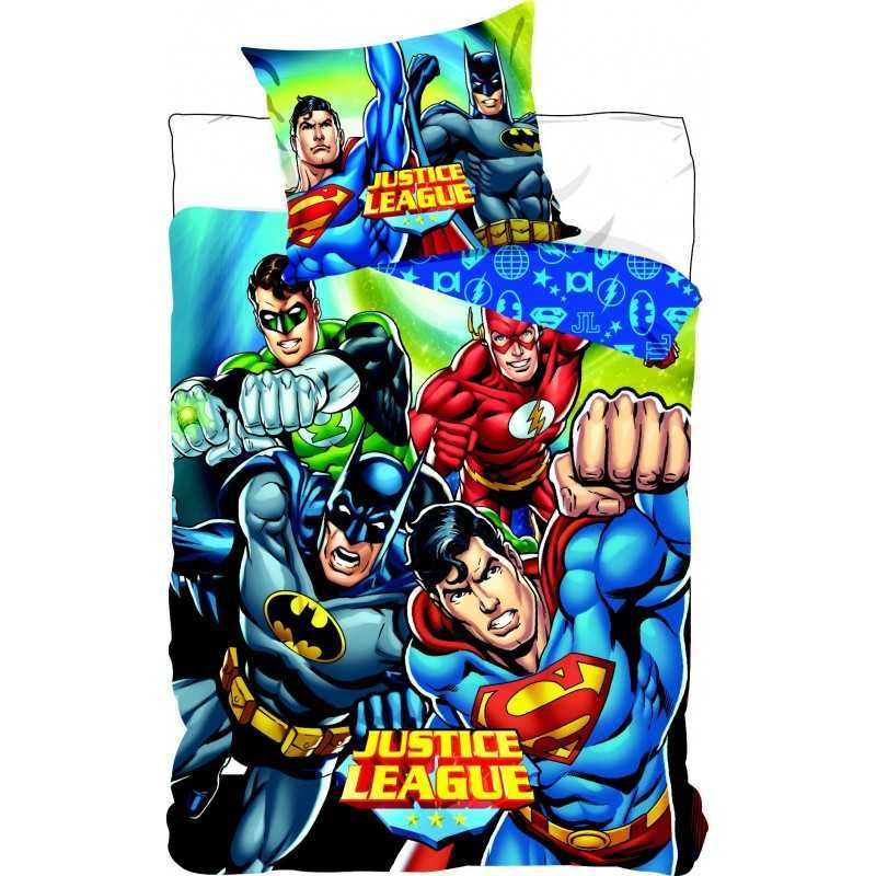 Parure Housse de Couette La Ligue des justiciers + Taies d'Oreiller...