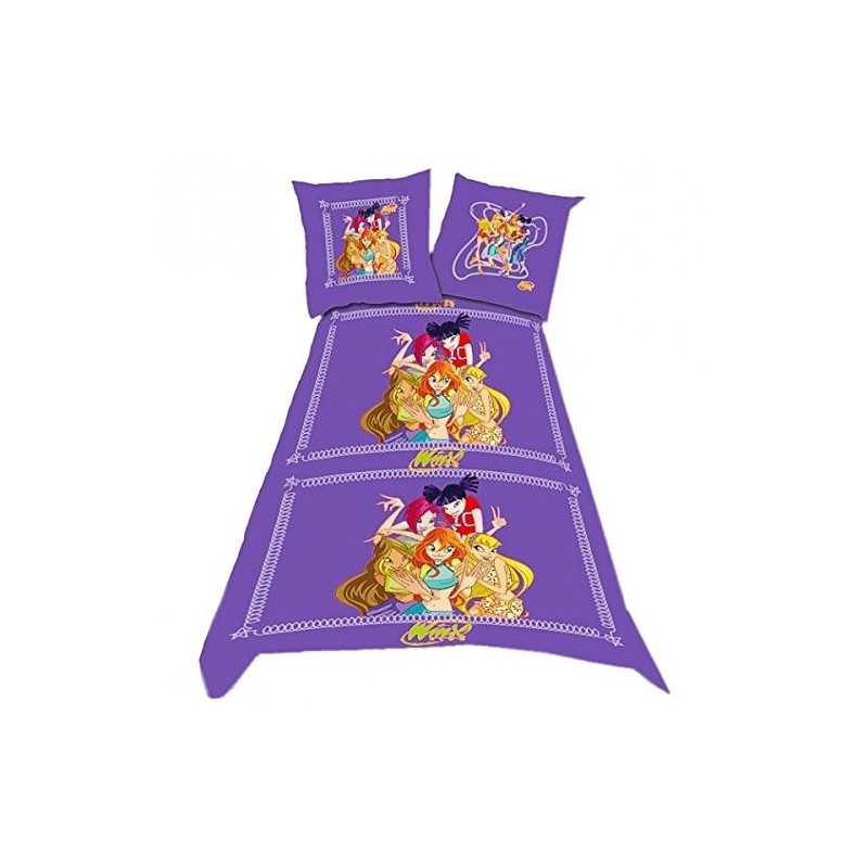 Impostare WINX CLUB DUVET COVER -140x200cm e WINX CLUB Cuscino - Ne...