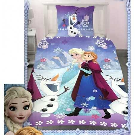 Parure housse de couette la Reine Des Neiges Disney - en Polycoton ...
