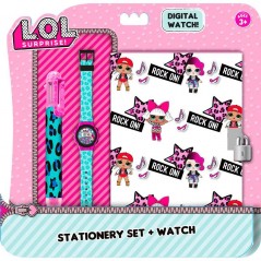 Set Lol Surprise Diary + reloj + pluma 6 colores - vente-grossiste.fr