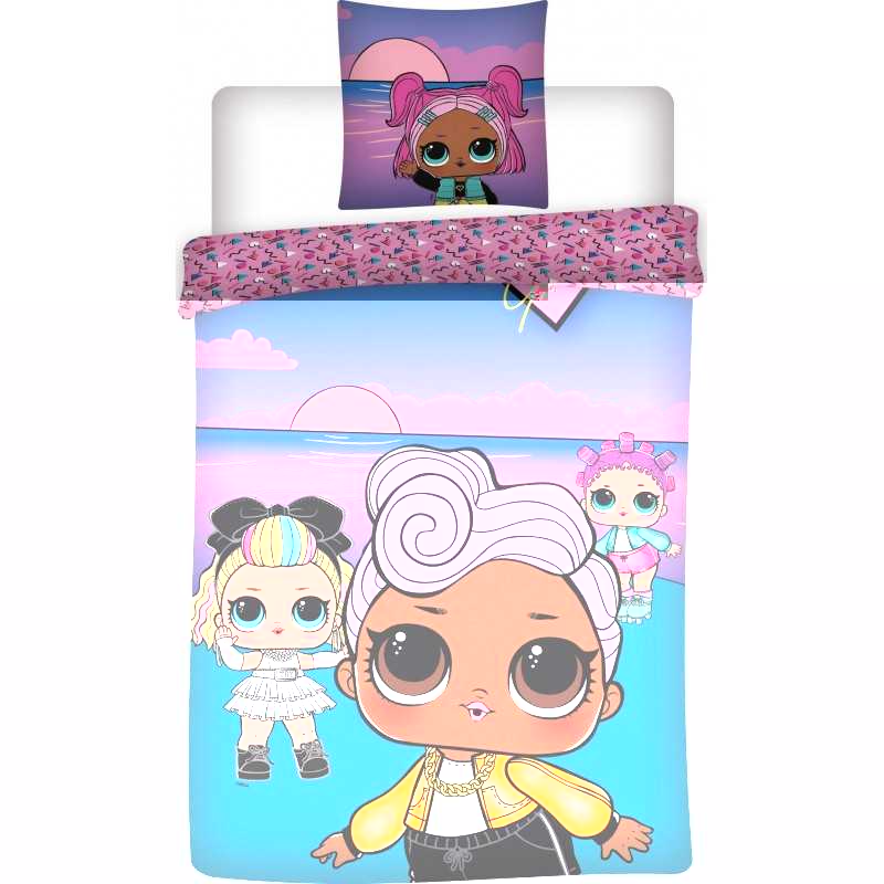 Parure housse de couette Lol surprise - vente grossiste.fr