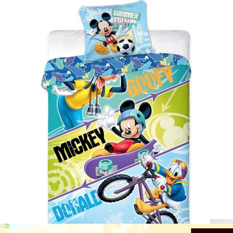 Parure housse de couette Mickey - donald et goofy Disney - Vente gr...