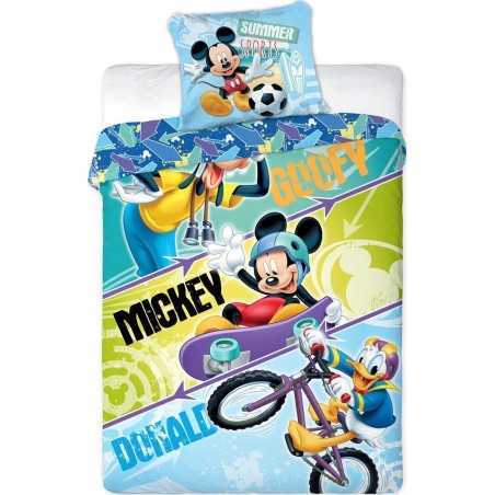 Parure housse de couette Mickey - donald et goofy Disney - Vente gr...