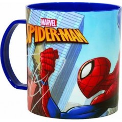 Spiderman Mug in Plastic Micro 350 ML - vente-grossiste.fr