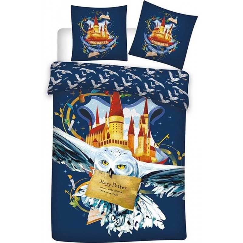Harry Potter Bettwäscheset - 1 Bettbezug 140x200 + 1 Kissenbezug 63...