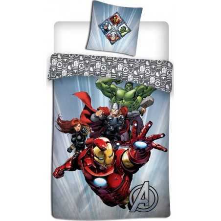 Parure Housse de Couette Avengers + Taies d'Oreiller Avengers - New...