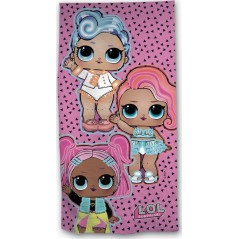 Serviette de bain ou Drap de plage Lol Surprise - Vente grossiste.fr
