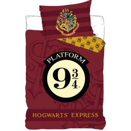 Harry Potter Bettbezug - 1 Bettbezug 140x200 + 1 Kissenbezug 63x63c...