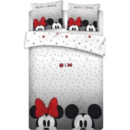 Parure de lit Mickey et Minnie 2 personnes 240 x 220 cm - New disco...