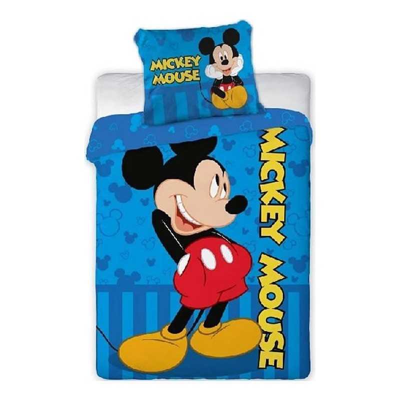 Parure housse de couette Mickey  Disney en Bleu - Vente grossiste.fr