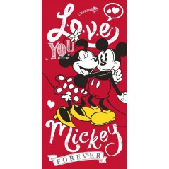Minnie y Mickey Love toalla de playa o toalla de baño - vente-gross...