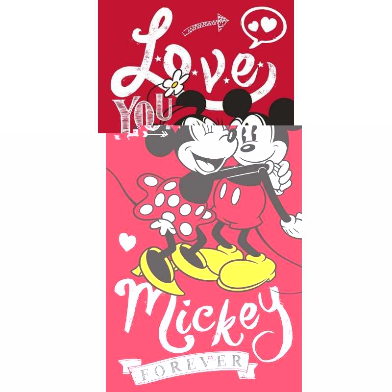 Minnie y Mickey Love toalla de playa o toalla de baño - vente-gross...