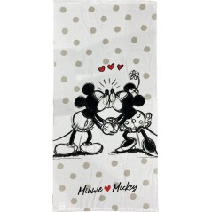 Asciugamano o telo Mare Minnie e Mickey Love - vente grossiste.fr