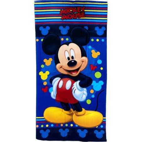 Drap de plage ou drap de bain Mickey Disney - Vente grossiste.fr