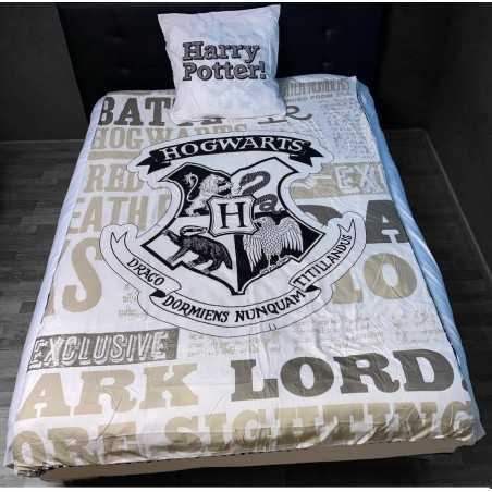 Juego de edredón Harry Potter - 1 funda de edredón 140x200 + 1 funda de almohada 63x63cm